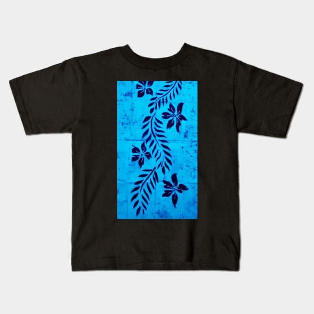 Blue Batik Kids T-Shirt by ZionFashion